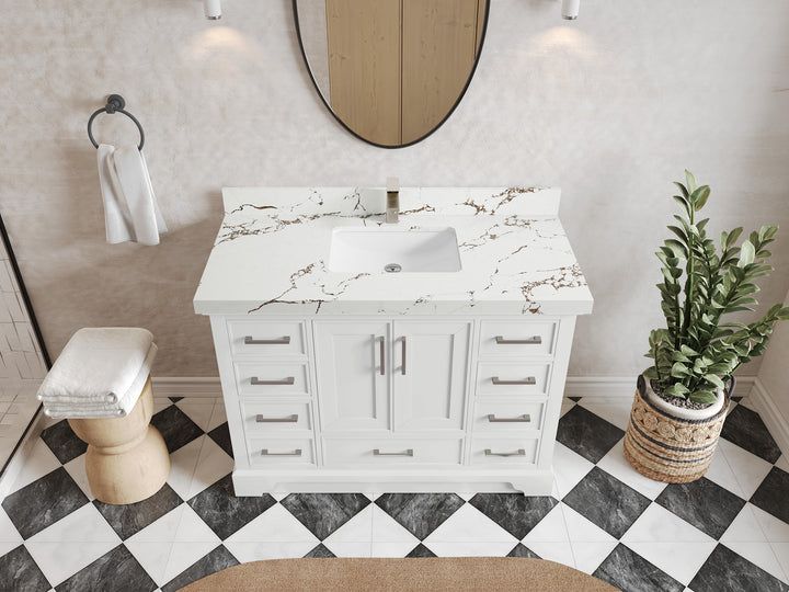 Charlotte 48 in. W x 22 in. D Single Sink Bathroom Vanity - photo 32