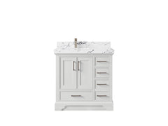 Charlotte 36 in. W x 22 in. D Left Offset Sink Bathroom Vanity - photo 43