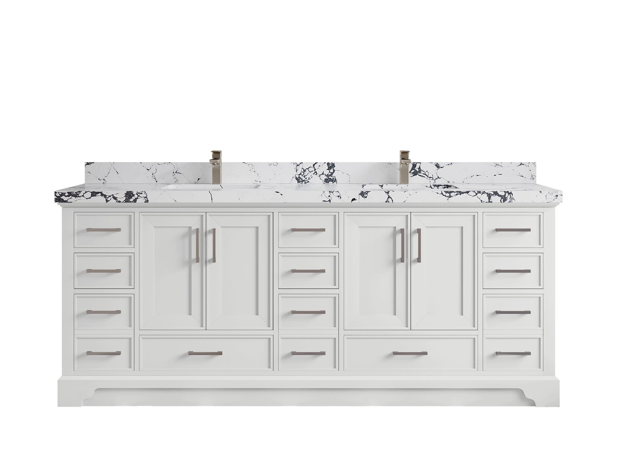 Charlotte 84 in. W x 22 in. D Double Sink Bathroom Vanity