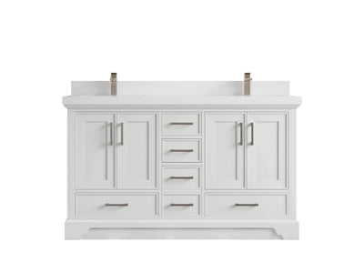 Charlotte 60 in. W x 22 in. D Double Sink Bathroom Vanity