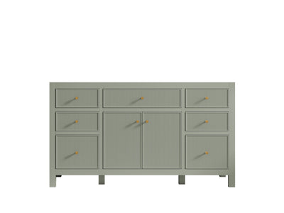 Sonoma 60 in W x 22 in D Free Standing Reeded Single Sink Bathroom Vanity