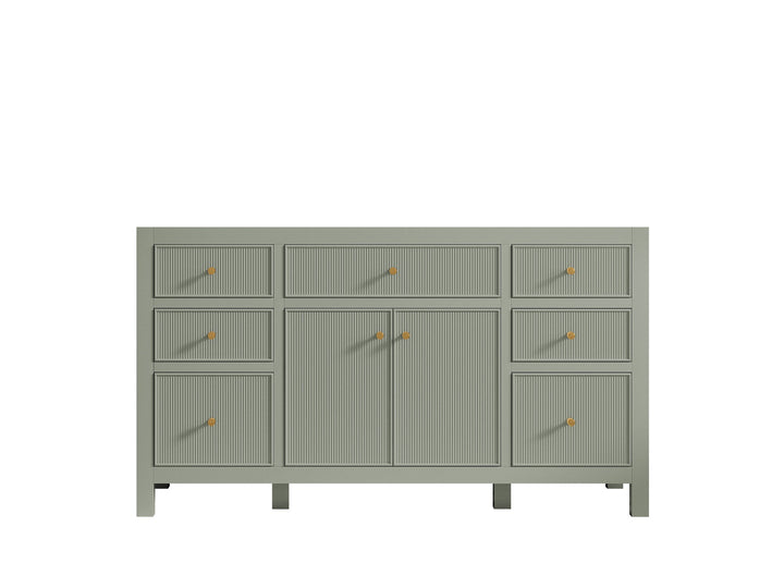 Sonoma 60 in W x 22 in D Free Standing Reeded Single Sink Bathroom Vanity - photo 7