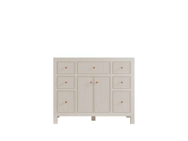 Sonoma 42 in W x 22 in D Free Standing Reeded Single Sink Bathroom Vanity - photo 7