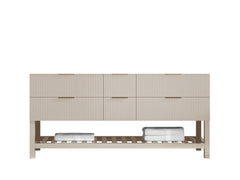 Catalina 72 in W x 22 in D Free Standing Reeded Double Sink Bathroom Vanity - photo 6