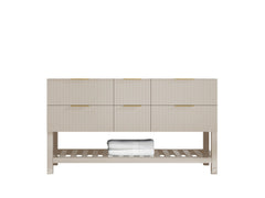 Catalina 60 in W x 22 in D Free Standing Reeded Double Sink Bathroom Vanity - photo 6
