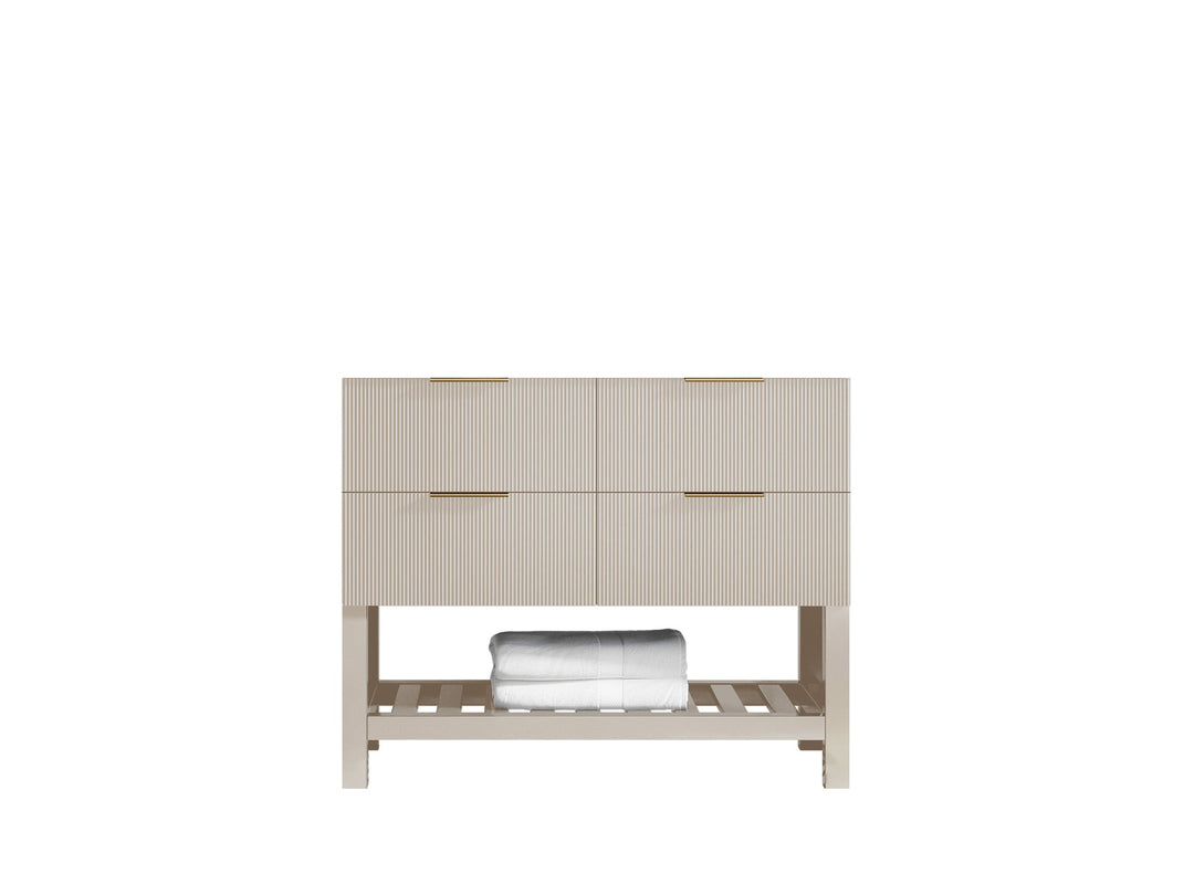 Catalina 42 in. W x 22 in. D Single Sink Bathroom Vanity in Fine Grain with Countertop - Cabinet Only