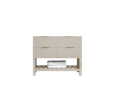 Catalina 42 in. W x 22 in. D Single Sink Bathroom Vanity in Fine Grain with Countertop - Cabinet Only