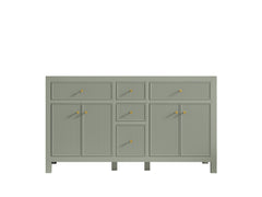 Sonoma 60 in W x 22 in D Free Standing Reeded Double Sink Bathroom Vanity - photo 7