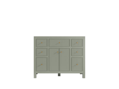 Sonoma 42 in. W x 22 in. D Single Sink Bathroom Vanity in Evergreen with countertop - Cabinet Only