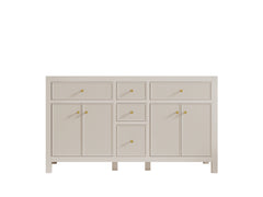 Sonoma 60 in W x 22 in D Free Standing Reeded Double Sink Bathroom Vanity - photo 7