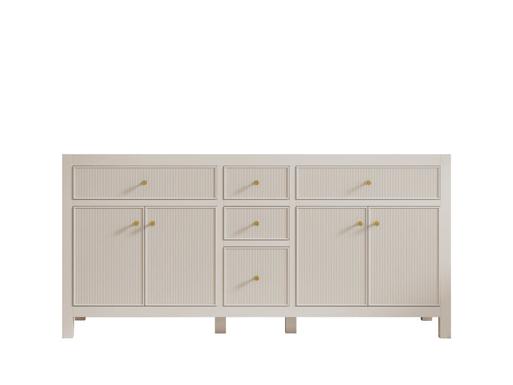 Sonoma 72 in W x 22 in D Free Standing Reeded Double Sink Bathroom Vanity - photo 7