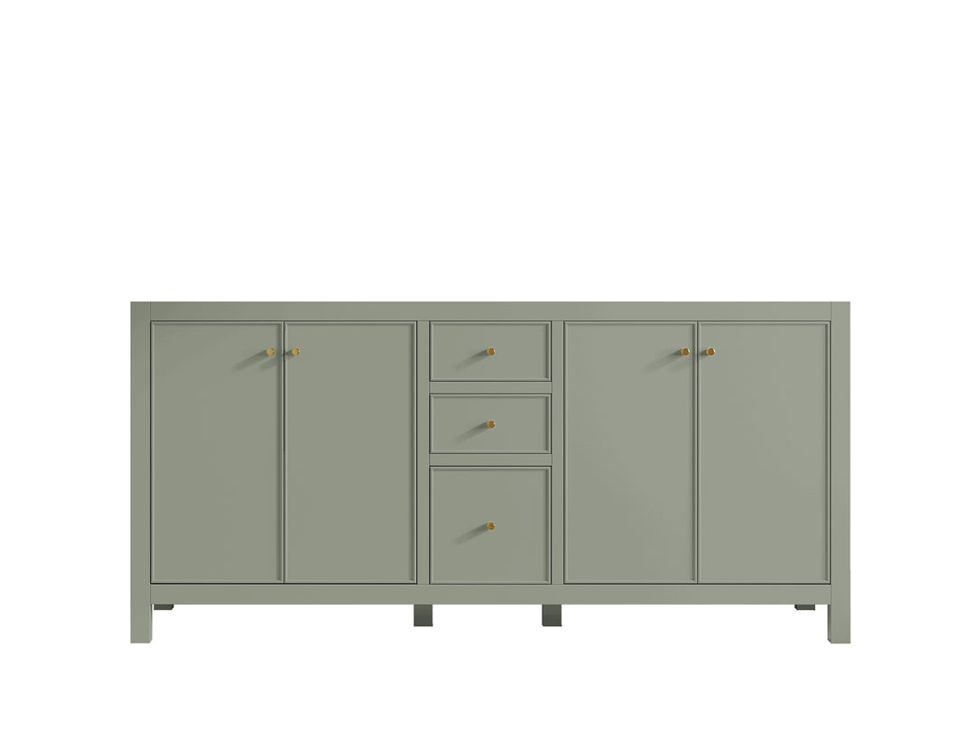 Chicago 72 in. W x 22 in. D Double Sink Bathroom Vanity