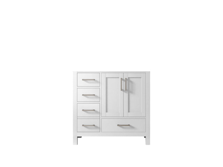 Malibu 36 in. W x 22 in. D Right Offset Sink Bathroom Vanity - photo 6