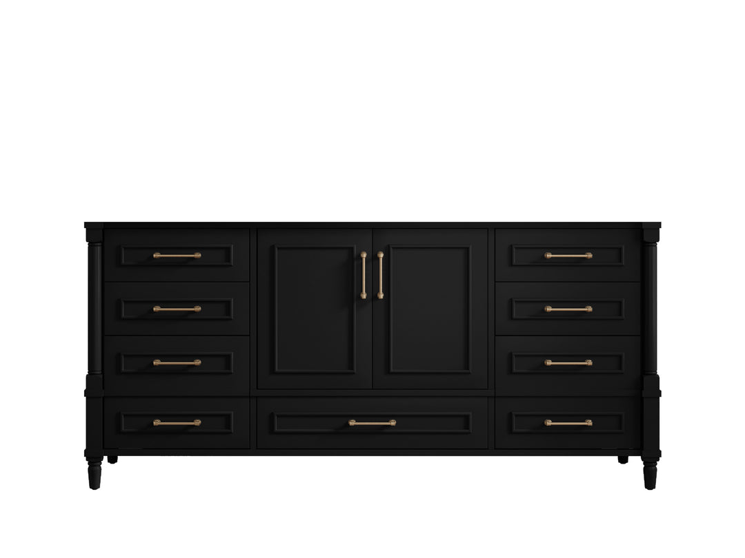 Aberdeen 72 in. W x 22 in. D Single Sink Bathroom Vanity in Pewter Green with countertop - Cabinet Only