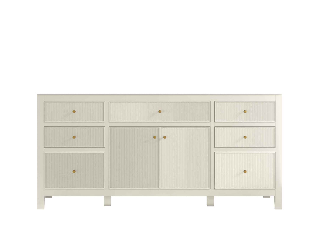 Sonoma 72 in W x 22 in D Free Standing Reeded Single Sink Bathroom Vanity