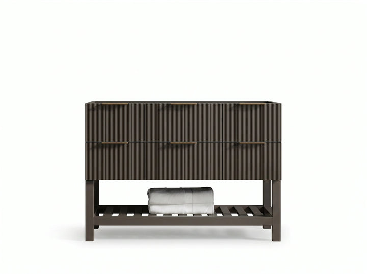 Catalina 48 in W x 22 in D Free Standing Reeded Single Sink Bathroom Vanity - photo 3