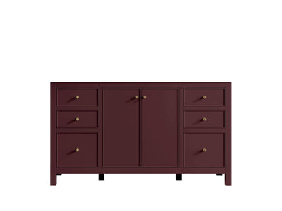 Chicago 60 in. W x 22 in. D Single Sink Bathroom Vanity