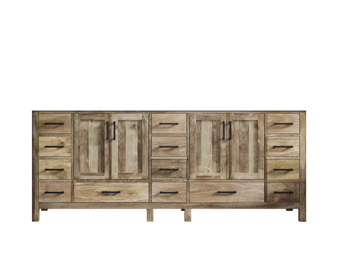 Malibu Mango Wood 84 in. W x 22 in. D Double Sink Bathroom Vanity