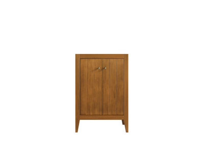 Atlanta Teak Wood 24-inch bathroom vanity cabinet in Dark Natural Teak