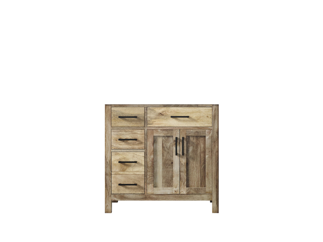 Malibu Mango Wood 36" W x 22" D Center Sink Vanity for a Luxe Bathroom Look