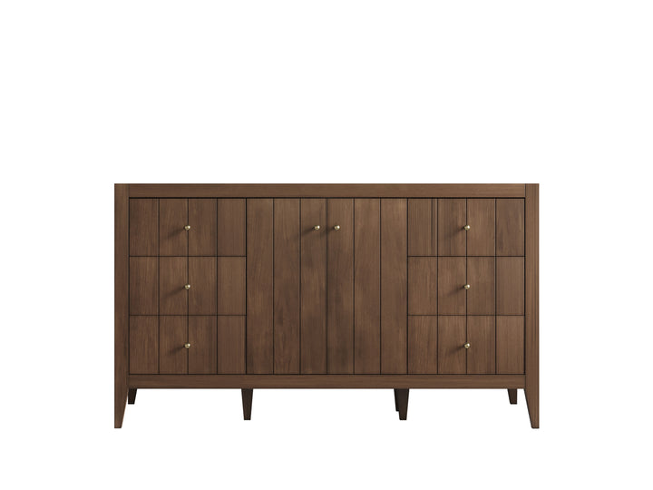 Atlanta Teak Wood 60 in. W x 22 in. D Single Sink Bathroom Vanity - photo 6