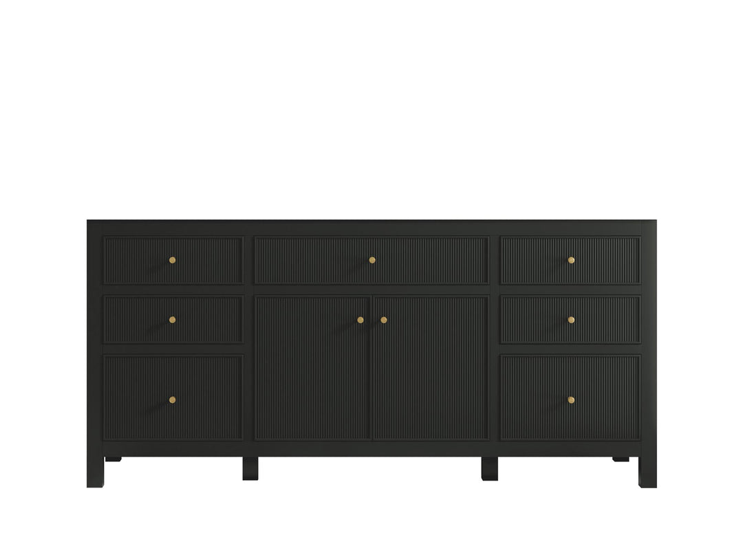 Sonoma 72 in W x 22 in D Free Standing Reeded Single Sink Bathroom Vanity