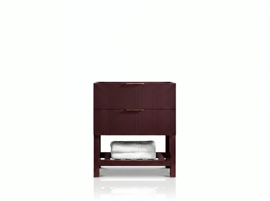 Catalina 30 in W x 22 in D Free Standing Reeded Single Sink Bathroom Vanity | 
              
                Burgundy
                
                  
             - CAT-CAB-BGD-29 - photo №23