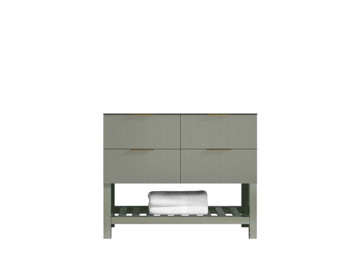 Catalina 48 in W x 22 in D Free Standing Reeded Single Sink Bathroom Vanity - photo 6