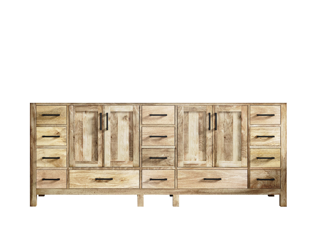 Malibu Mango Wood 84 in. W x 22 in. D Double Sink Bathroom Vanity