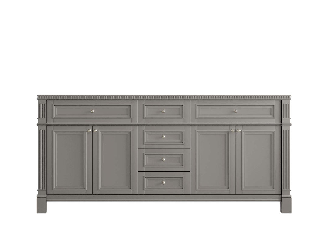 Paris 72 in. W x 22 in. D Double Sink Bathroom Vanity