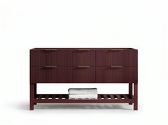 Catalina 60 in W x 22 in D Free Standing Reeded Double Sink Bathroom Vanity - photo 3