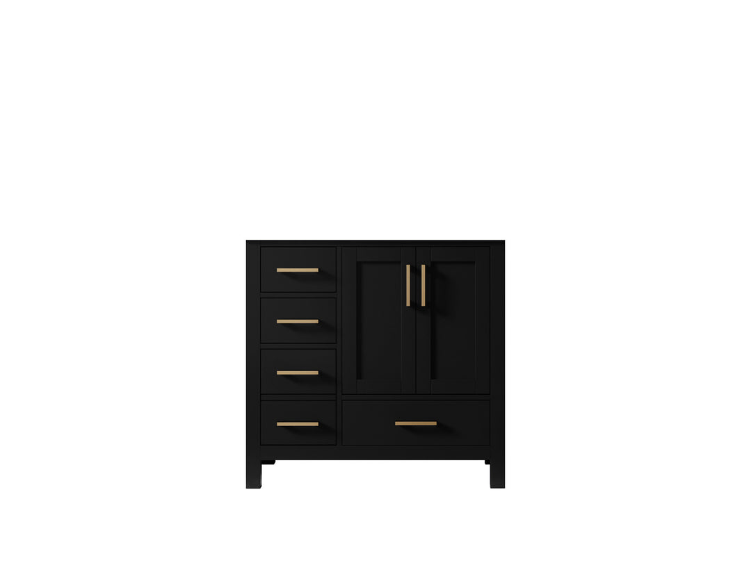 Malibu 36 in. W x 22 in. D Right Offset Sink Bathroom Vanity