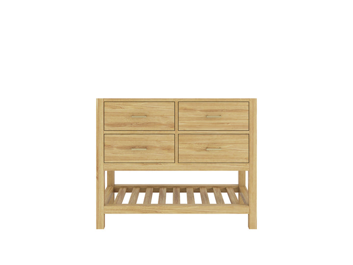 Parker Teak Wood 42 in. W x 22 in. D Single Sink Bathroom Vanity - photo 6