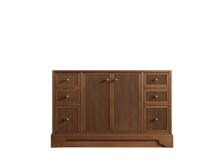 Manhattan Teak Wood 48 in. W x 22 in. D Single Sink Bathroom Vanity - photo 6