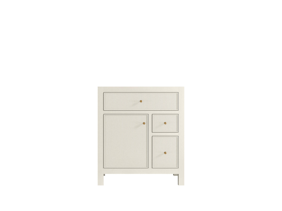 Sonoma 30 in W x 22 in D Free Standing Reeded Single Sink Bathroom Vanity