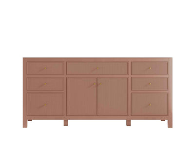 Sonoma 72 in W x 22 in D Free Standing Reeded Single Sink Bathroom Vanity