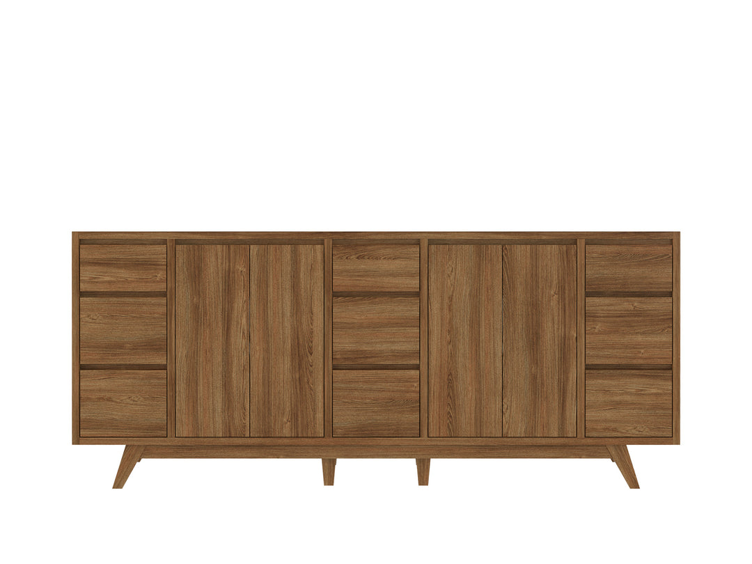 Madison Teak Wood 80 in. W x 22 in. D Double Sink Bathroom Vanity