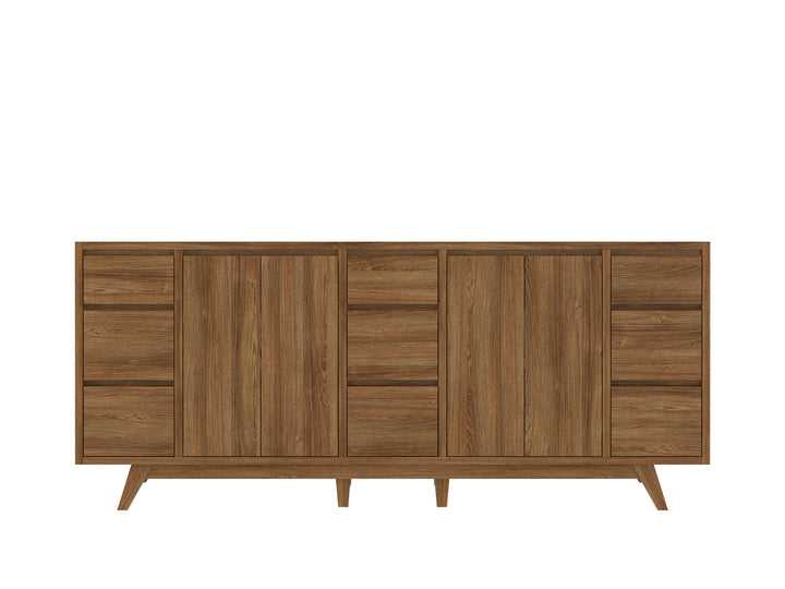 Madison Teak Wood 80 in. W x 22 in. D Double Sink Bathroom Vanity - photo 6