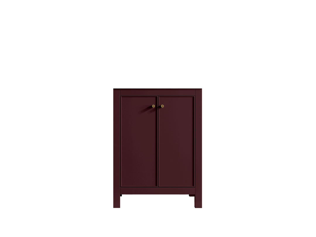 Chicago 24 in. W x 22 in. D Single Sink Bathroom Vanity | 
              
                Burgundy
                
                  
             - CHI_BGD_VL_GL_24 - photo №2
