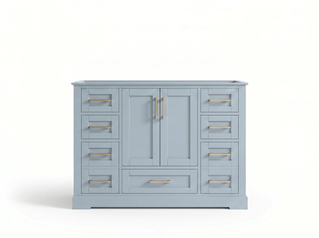 Boston 48 in. W x 22 in. D Single Sink Bathroom Vanity | 
              
                Blue Heather
                
                  
             - BST_BLU_WHQZ_48S - photo №29