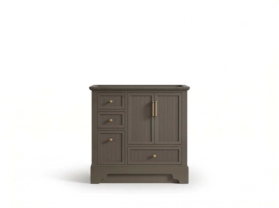 Alys 36 in. W x 22 in. D Center Sink Bathroom Vanity | 
              
                Urbane Bronze
                
                  
             - ALS_URB_WHQZ_36CR - photo №3