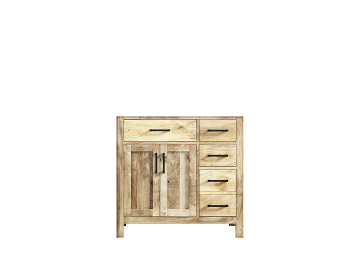 Malibu Mango Wood 36 in. W x 22 in. D Center Sink Bathroom Vanity - photo 5