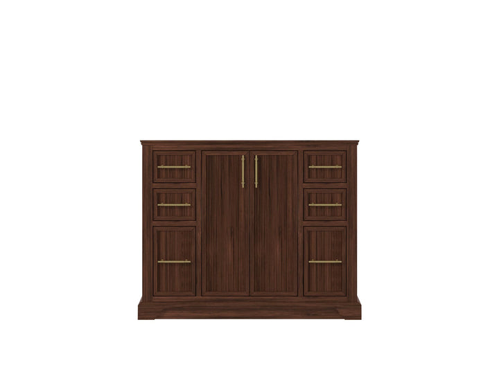 Alys Teak Wood 42 in. W x 22 in. D Single Sink Bathroom Vanity - photo 6