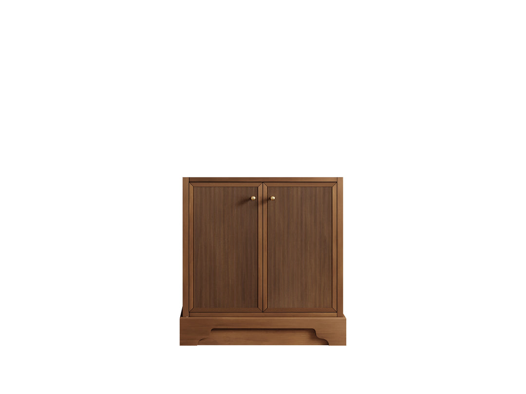 Manhattan Teak Wood 30 in. W x 22 in. D Single Sink Bathroom Vanity