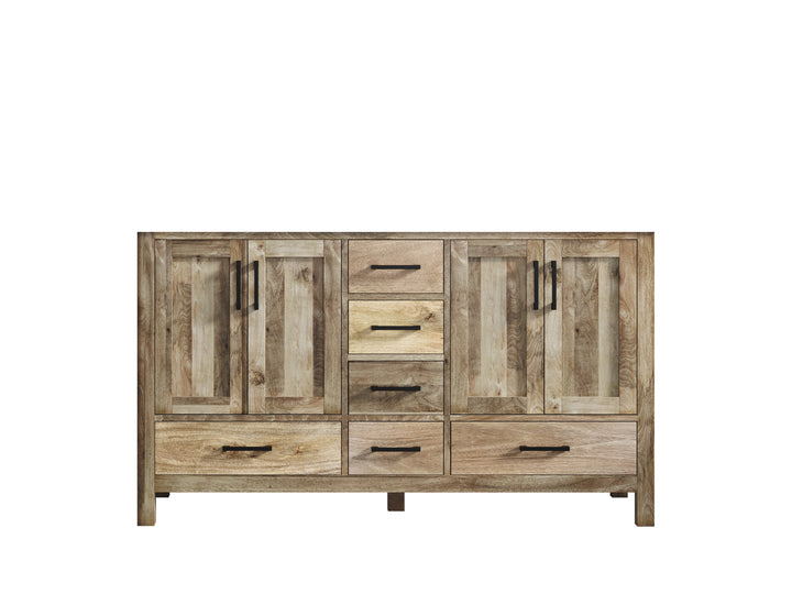 Malibu Mango Wood 60 in. W x 22 in. D Double Sink Bathroom Vanity - photo 5