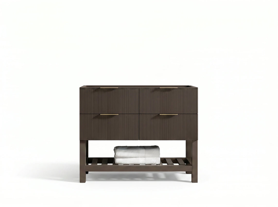 Catalina 42 in W x 22 in D Free Standing Reeded Single Sink Bathroom Vanity | 
              
                Urbane Bronze
                
                  
             - CAT_URB_ARB_42 - photo №3