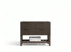Catalina 42 in W x 22 in D Free Standing Reeded Single Sink Bathroom Vanity - photo 2