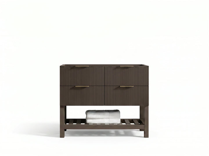 Catalina 42 in W x 22 in D Free Standing Reeded Single Sink Bathroom Vanity - photo 3