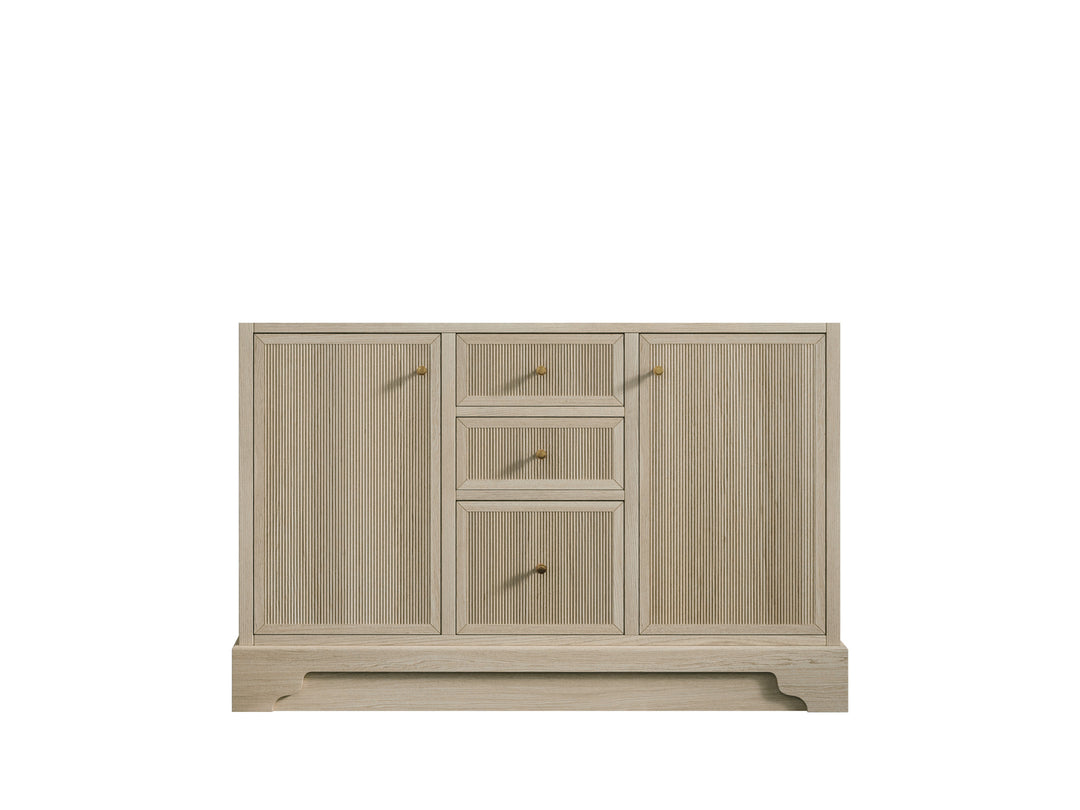 Manhattan White Oak 48 in. W x 22 in. D Double Sink Bathroom Vanity