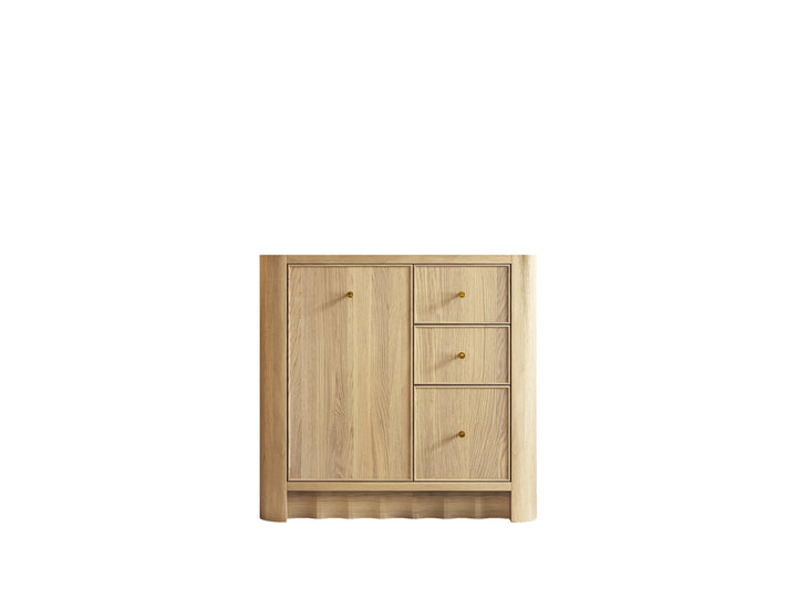 Orlando Oak 36 in. W x 22 in. D Left Offset Sink Bathroom Vanity - photo 6